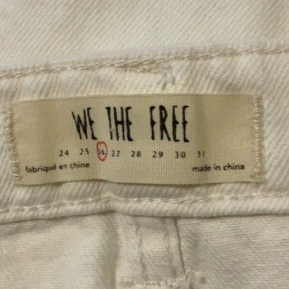 Free People Zip It Up Denim Mini Skirt White 26 - Picture 11 of 13